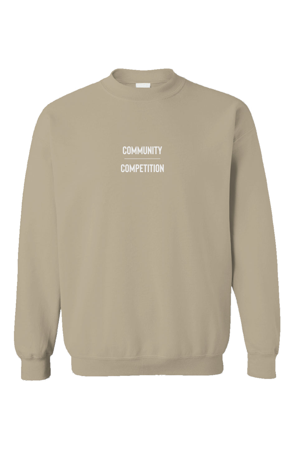 Community Over Competition Embroidered Crew