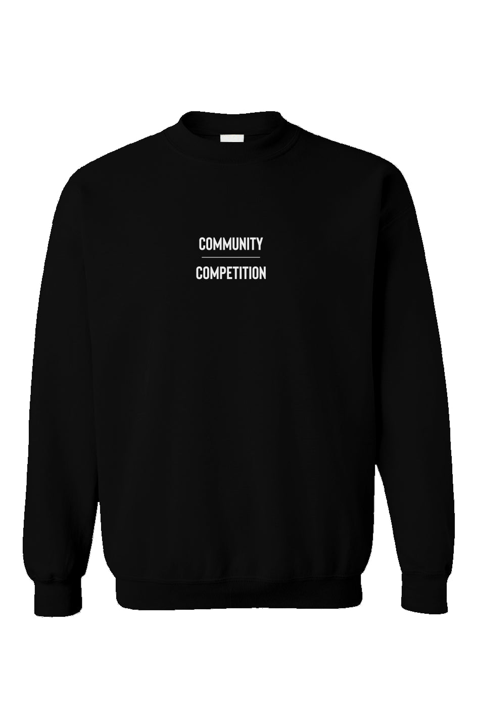 Community Over Competition Embroidered Crew